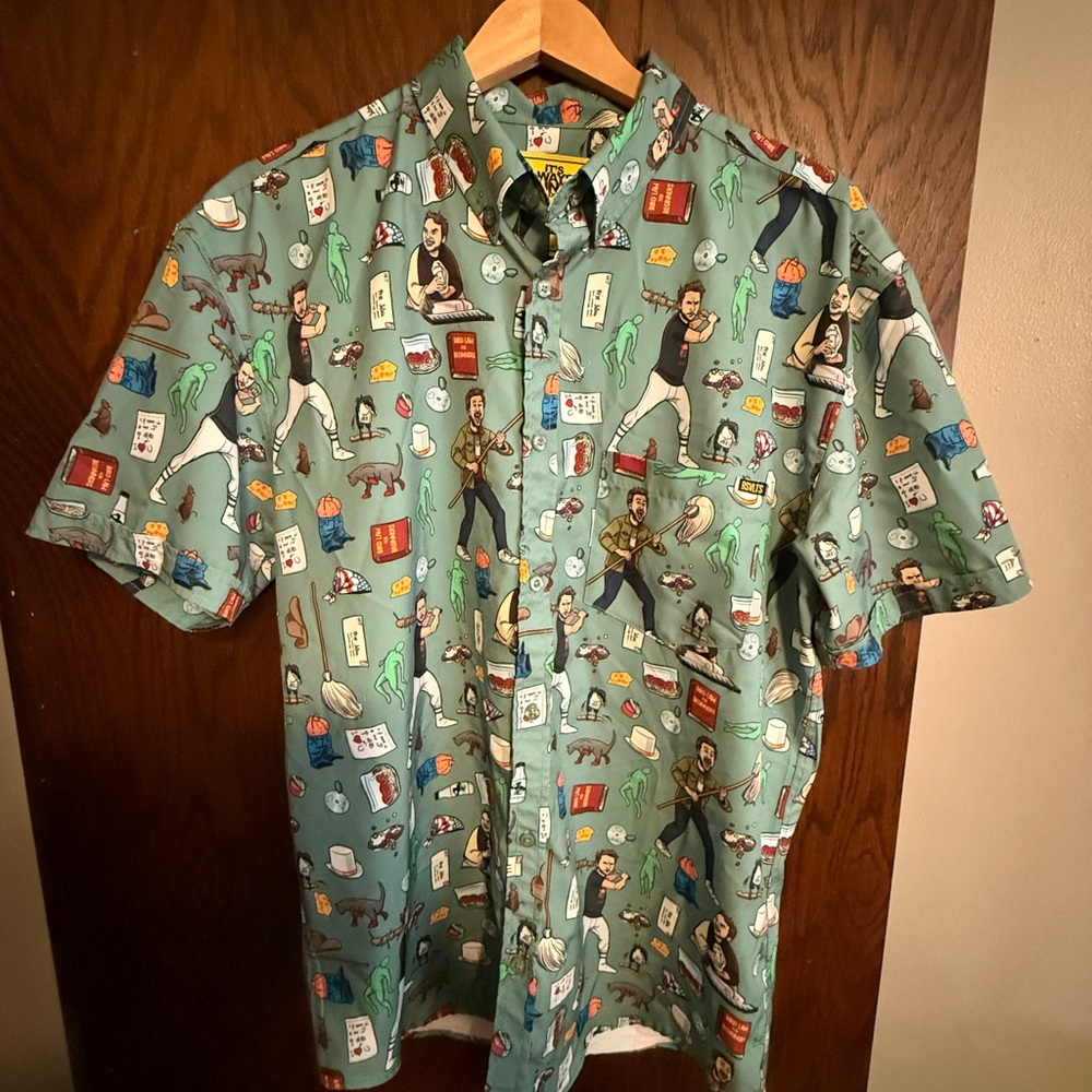 RSVLTS It’s Always Sunny in Philadelphia Men's Green Shirt